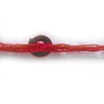PAILLETTE ROSSA LUCIDA SU FILO ROSSO 300 MT