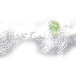 PERLINA VERDE SU FILO FLOCCATO BCO 250 MT